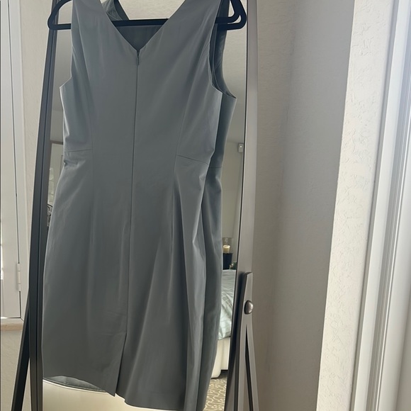 Theory Ice Blue Sleeveless Sheath Mini Dress - Picture 8 of 9